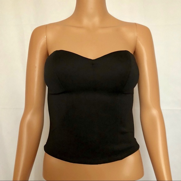 guess strapless top